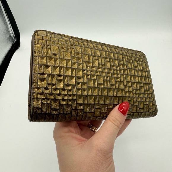 Rare Chanel Bronze Mosaic Pattern Wallet - Picture 5 of 9